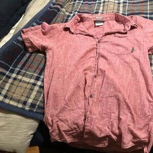 Columbia Men's Casual Button Down Shirt - Red